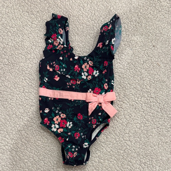 Janie and Jack Floral Swimsuit - Picture 2 of 7